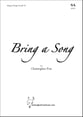 Bring A Song SA choral sheet music cover